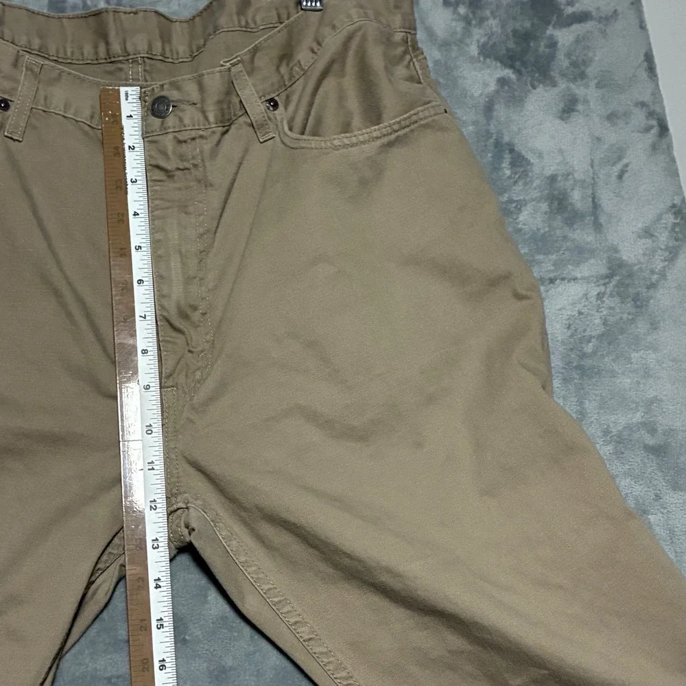 Levi's 559 Relaxed Straight Denim Jeans Mens 40x32 Tan Khaki